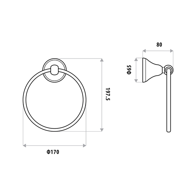 Byron Towel Ring - Image 2