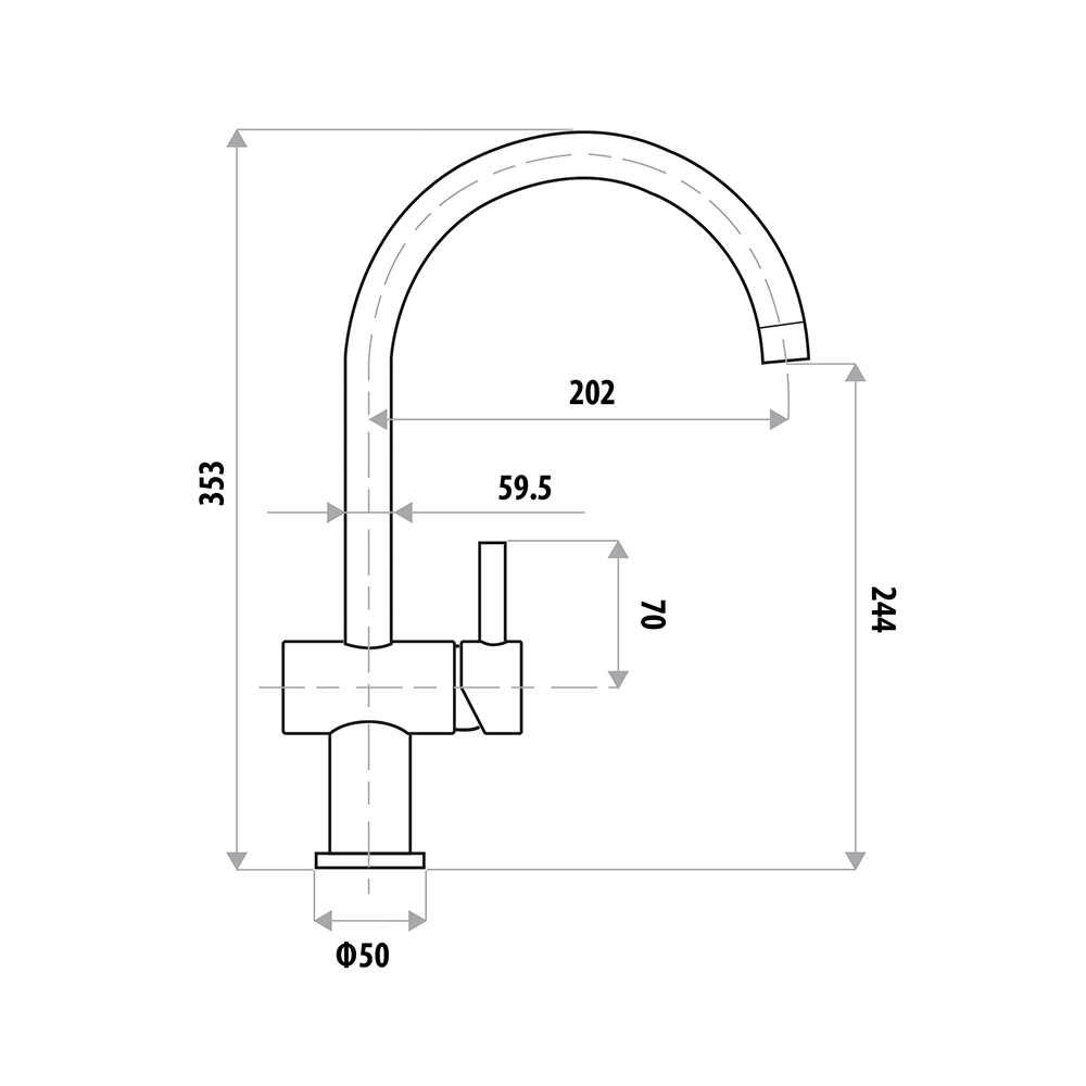 dan Elle Sink Mixer - Image 2