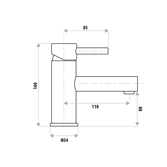 Elle 304 Stainless Steel Basin Mixer - Image 2