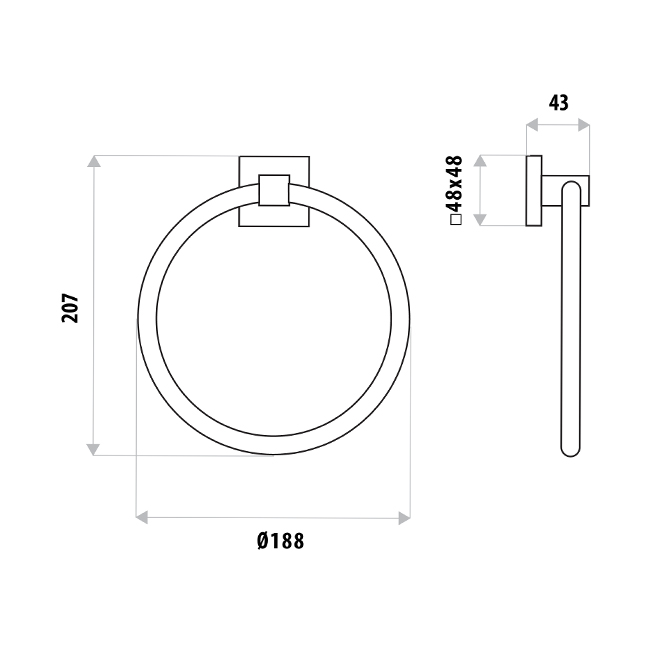 Lauren Project Towel Ring - Image 2