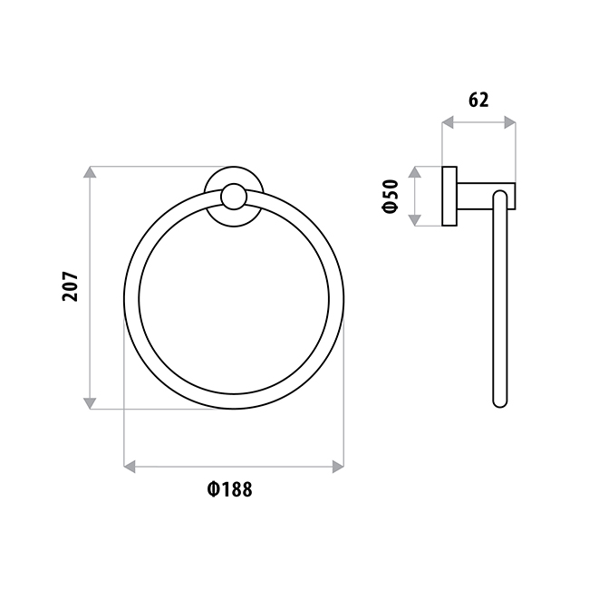 Loui Towel Ring - Image 2
