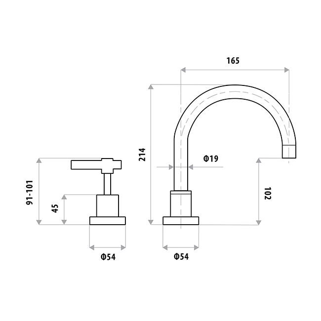 SABINE Lever Hob Sink Set - Image 2