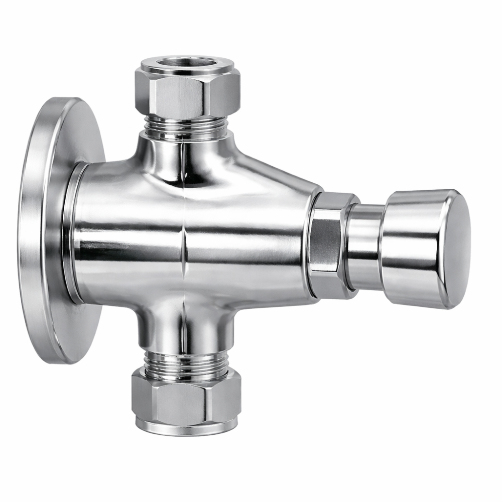 Timed Shower Tap 15 seconds Chrome